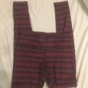 Striped WU lululemon leggings